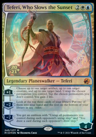 Teferi, Who Slows the Sunset [Innistrad: Midnight Hunt Prerelease Promos] | Exor Games Summserside