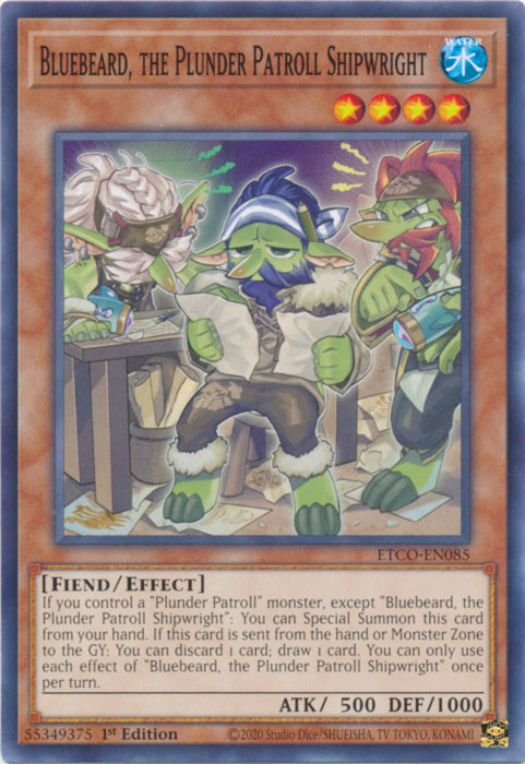 Bluebeard, the Plunder Patroll Shipwright [ETCO-EN085] Common | Exor Games Summserside