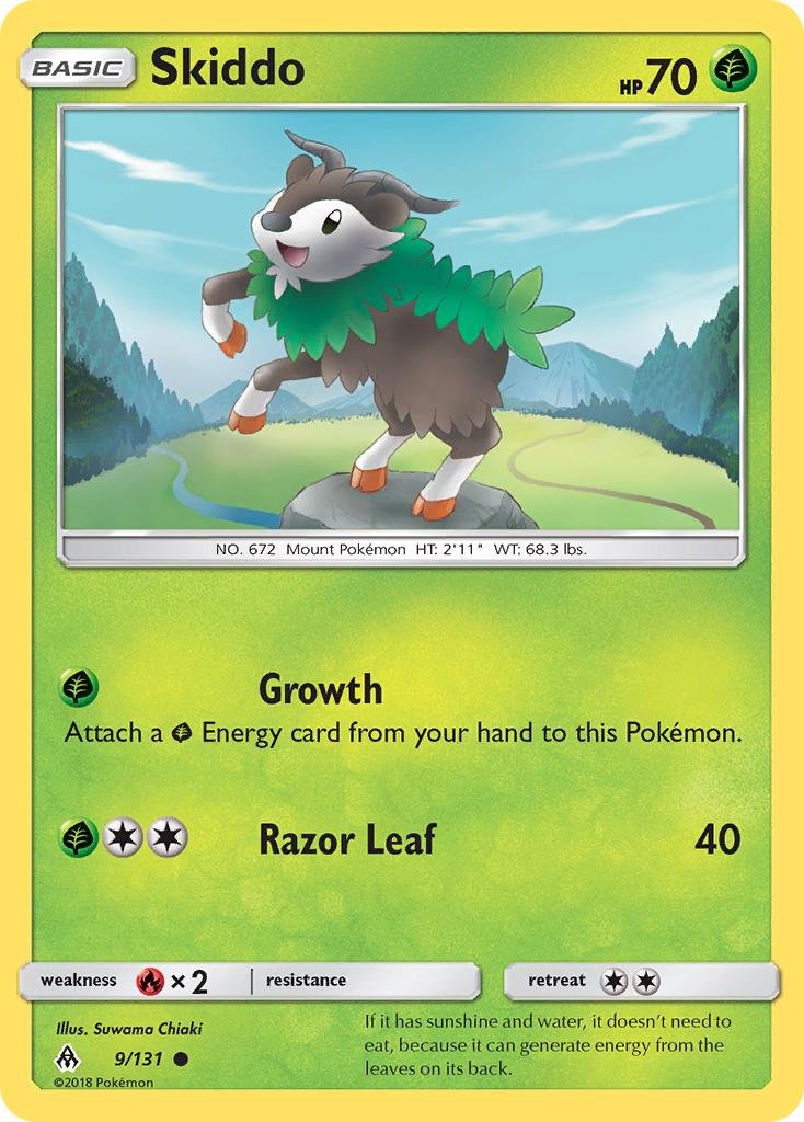 Skiddo (9/131) [Sun & Moon: Forbidden Light] | Exor Games Summserside