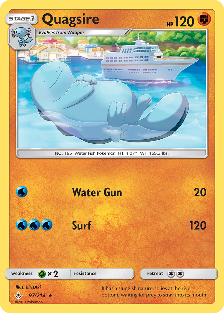 Quagsire (97/214) [Sun & Moon: Unbroken Bonds] | Exor Games Summserside