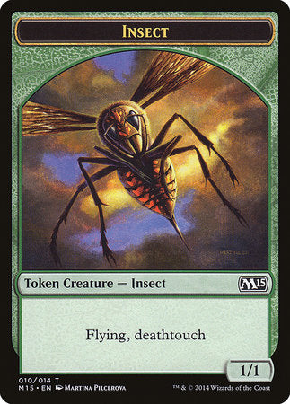 Insect Token (Deathtouch) [Magic 2015 Tokens] | Exor Games Summserside