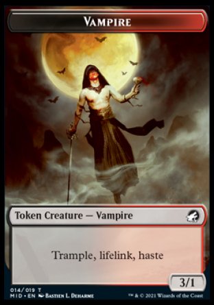 Vampire Token [Innistrad: Midnight Hunt Tokens] | Exor Games Summserside