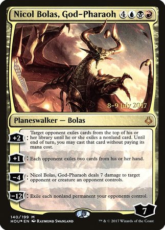 Nicol Bolas, God-Pharaoh [Hour of Devastation Promos] | Exor Games Summserside