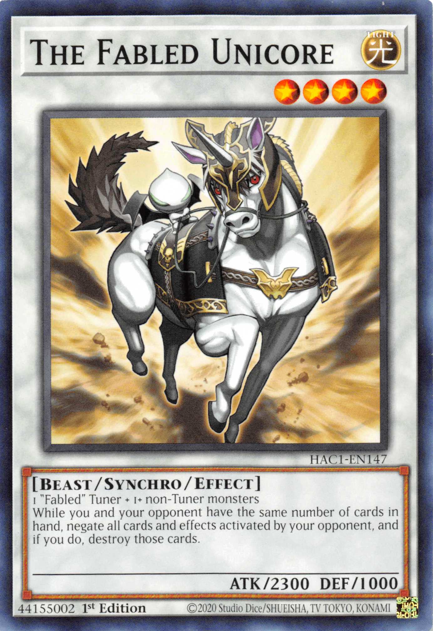 The Fabled Unicore [HAC1-EN147] Common | Exor Games Summserside