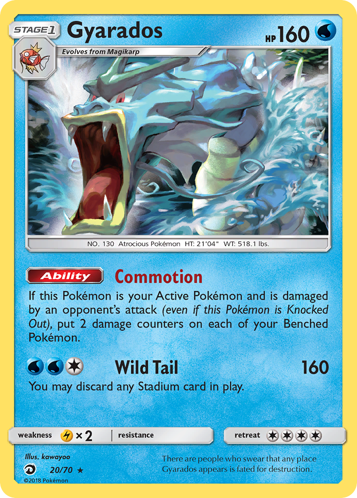 Gyarados (20/70) [Sun & Moon: Dragon Majesty] | Exor Games Summserside