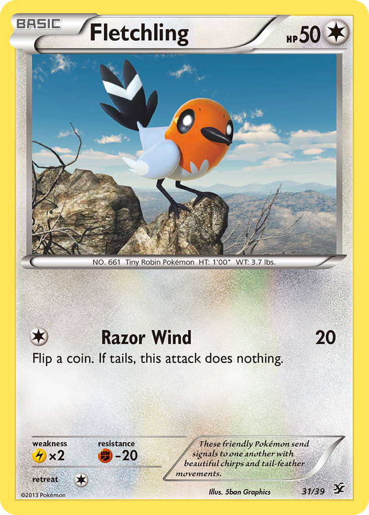 Fletchling (31/39) [XY: Kalos Starter Set] | Exor Games Summserside