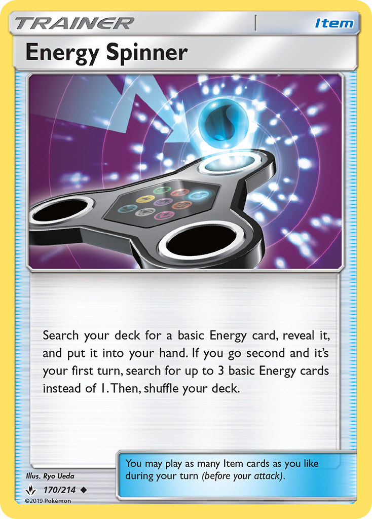 Energy Spinner (170/214) [Sun & Moon: Unbroken Bonds] | Exor Games Summserside