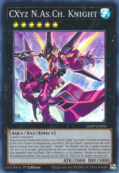 CXyz N.As.Ch. Knight [LED9-EN004] Super Rare | Exor Games Summserside