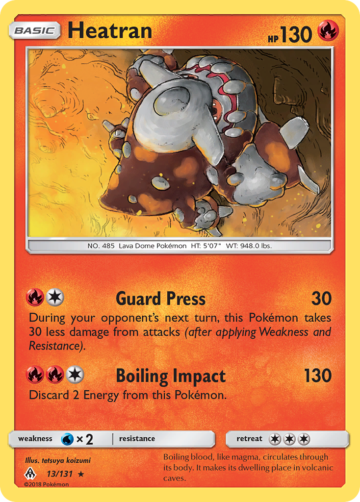Heatran (13/131) [Sun & Moon: Forbidden Light] | Exor Games Summserside