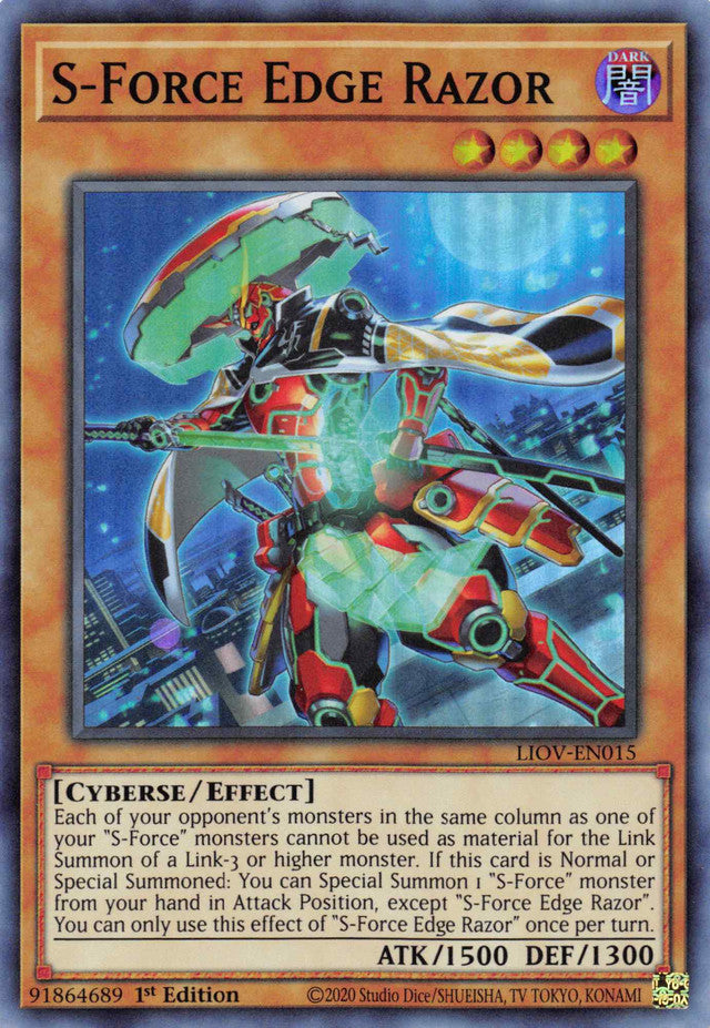 S-Force Edge Razor [LIOV-EN015] Super Rare | Exor Games Summserside