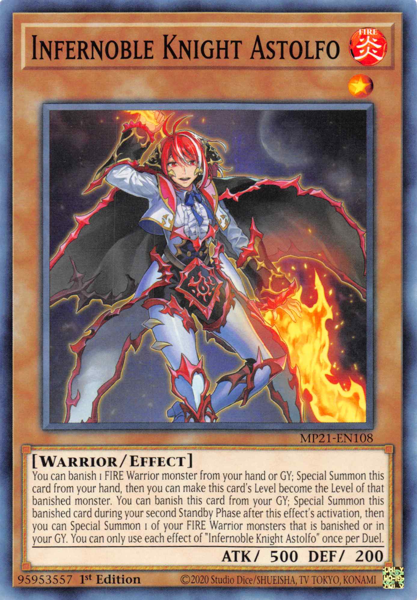 Infernoble Knight Astolfo [MP21-EN108] Common | Exor Games Summserside