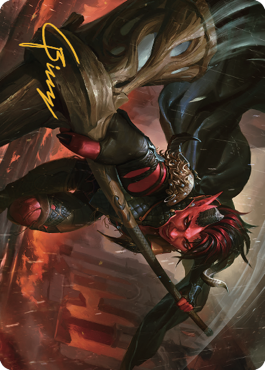 Karlach, Fury of Avernus Art Card (34) (Gold-Stamped Signature) [Commander Legends: Battle for Baldur's Gate Art Series] | Exor Games Summserside