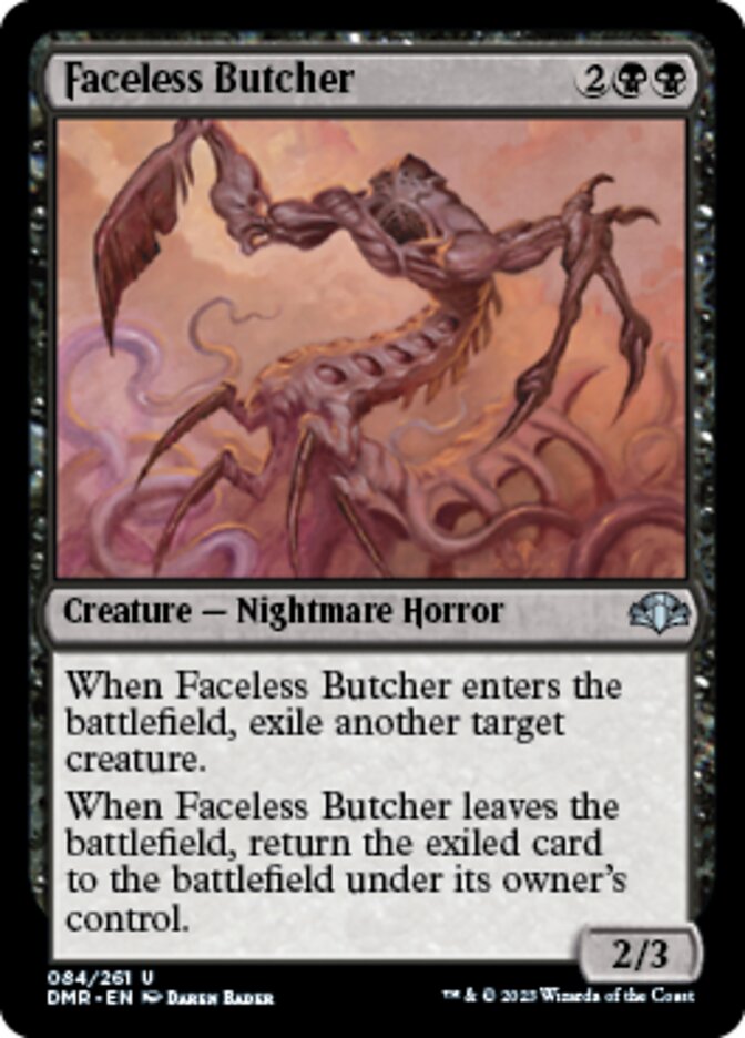 Faceless Butcher [Dominaria Remastered] | Exor Games Summserside