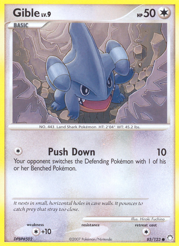 Gible (85/123) [Diamond & Pearl: Mysterious Treasures] | Exor Games Summserside