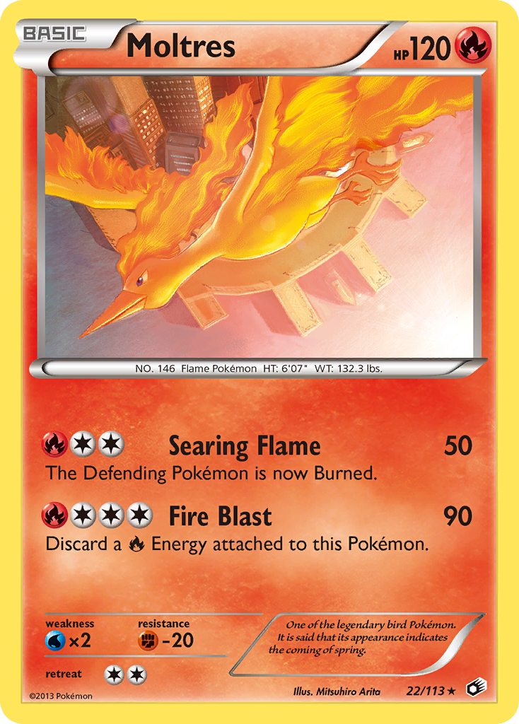 Moltres (22/113) [Black & White: Legendary Treasures] | Exor Games Summserside