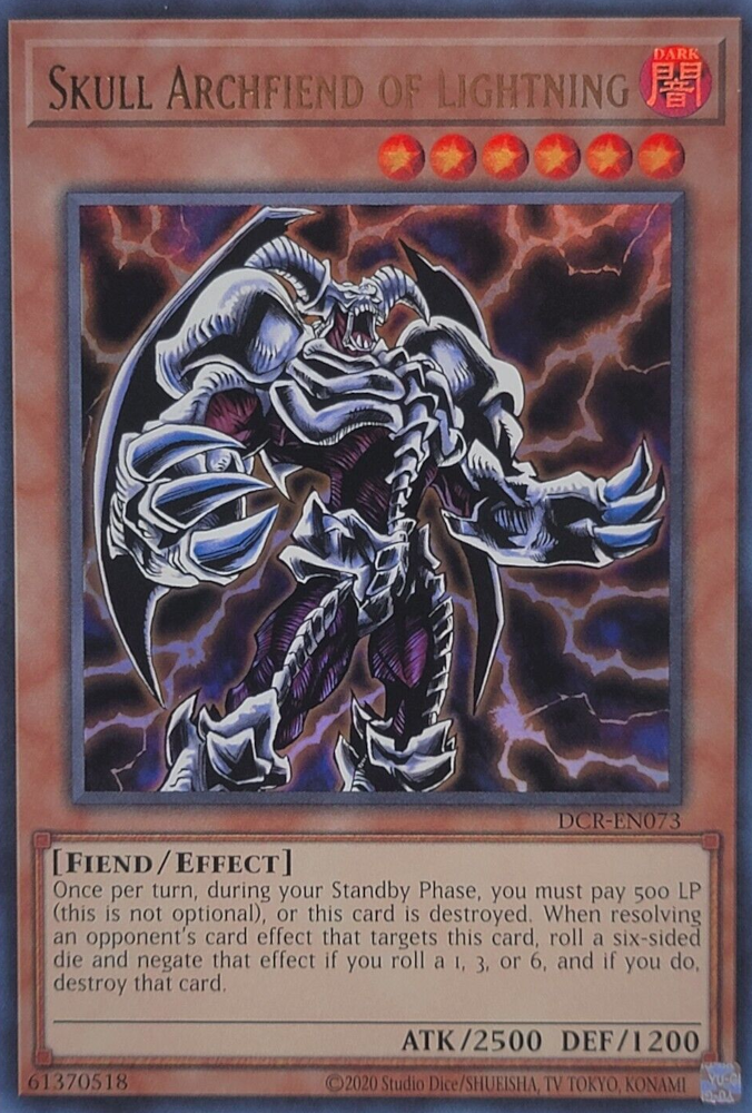 Skull Archfiend of Lightning (25th Anniversary) [DCR-EN073] Ultra Rare | Exor Games Summserside