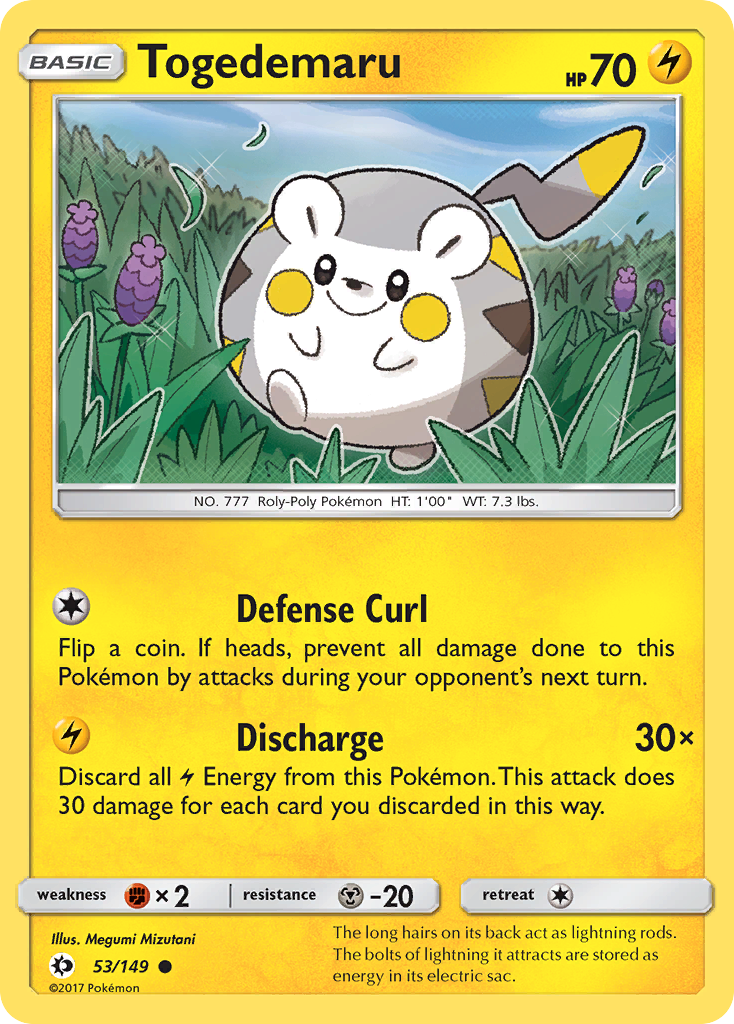 Togedemaru (53/149) [Sun & Moon: Base Set] | Exor Games Summserside