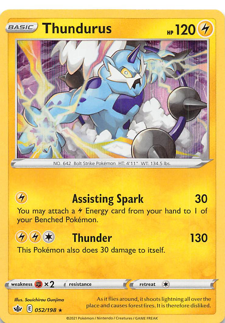 Thundurus (052/198) [Sword & Shield: Chilling Reign] | Exor Games Summserside