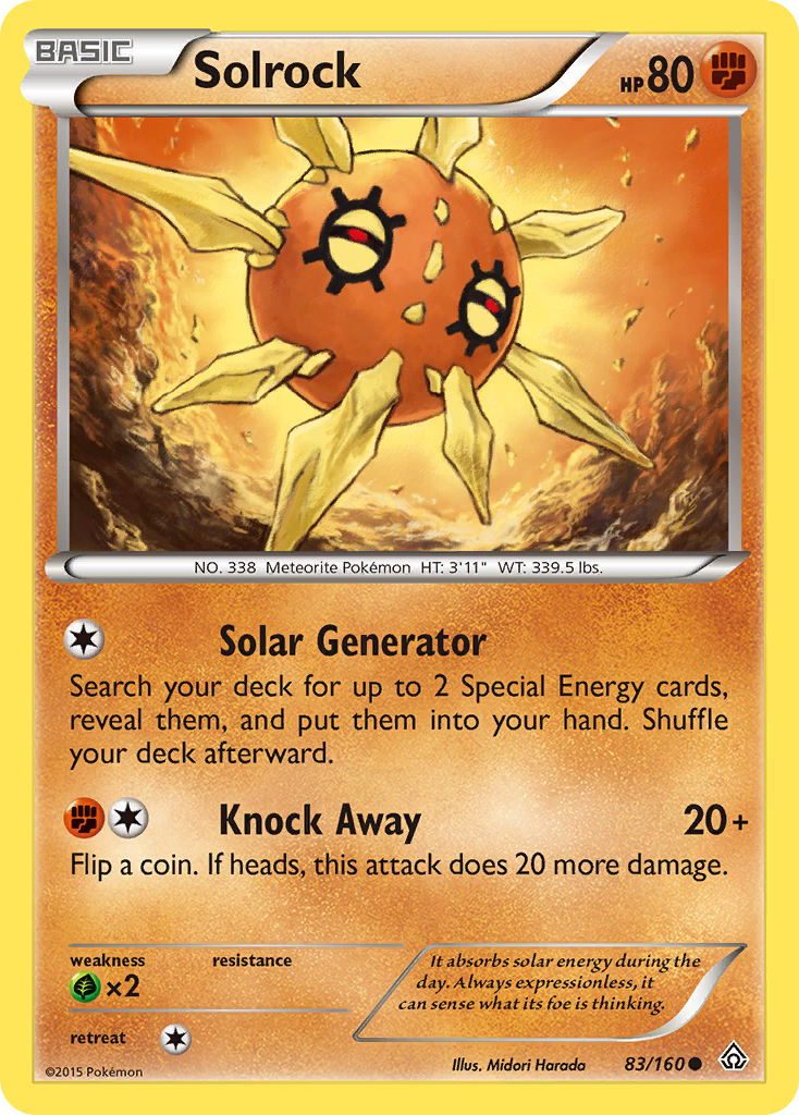 Solrock (83/160) [XY: Primal Clash] | Exor Games Summserside