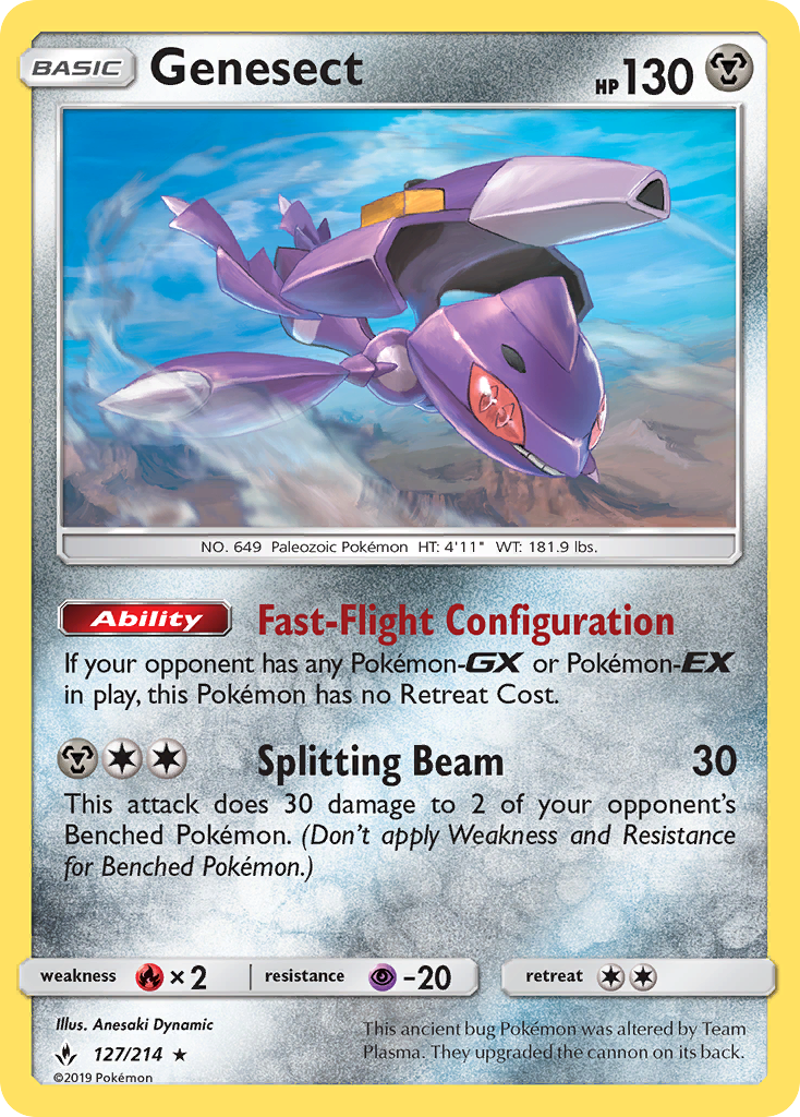 Genesect (127/214) [Sun & Moon: Unbroken Bonds] | Exor Games Summserside