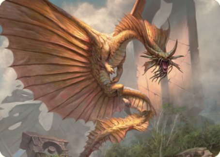 Ancient Gold Dragon Art Card (28) [Commander Legends: Battle for Baldur's Gate Art Series] | Exor Games Summserside