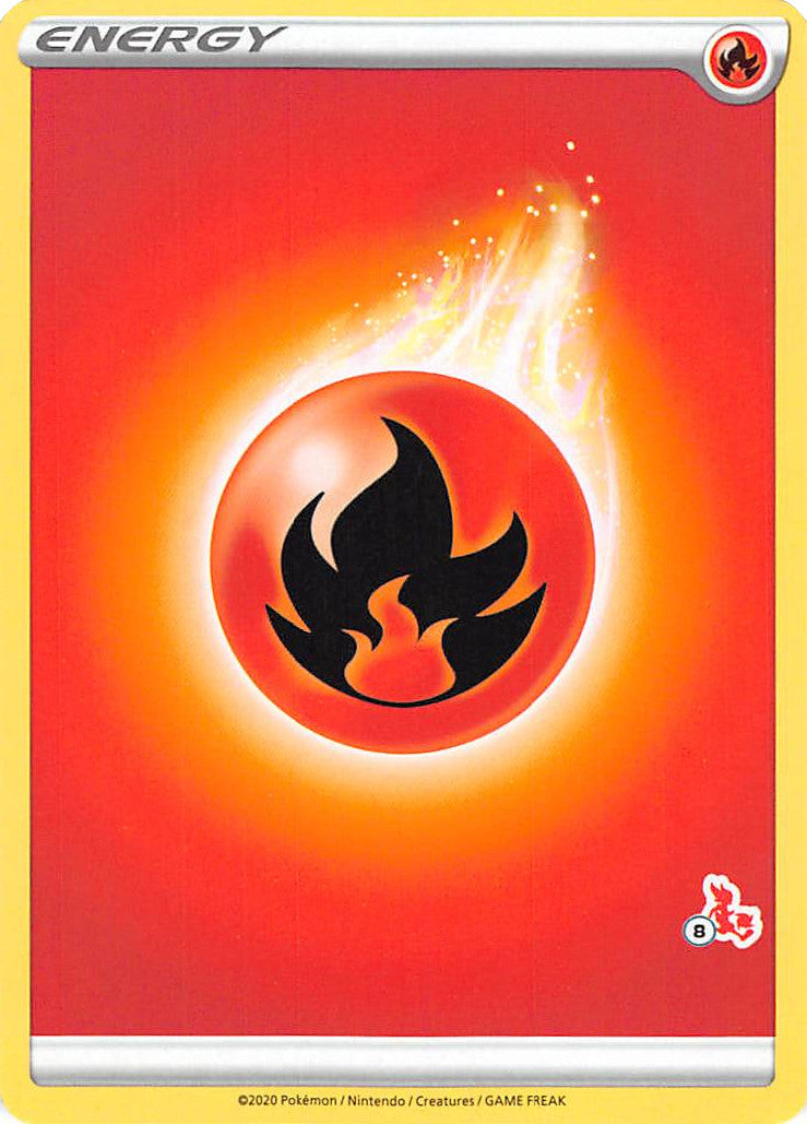 Fire Energy (Cinderace Stamp #8) [Battle Academy 2022] | Exor Games Summserside