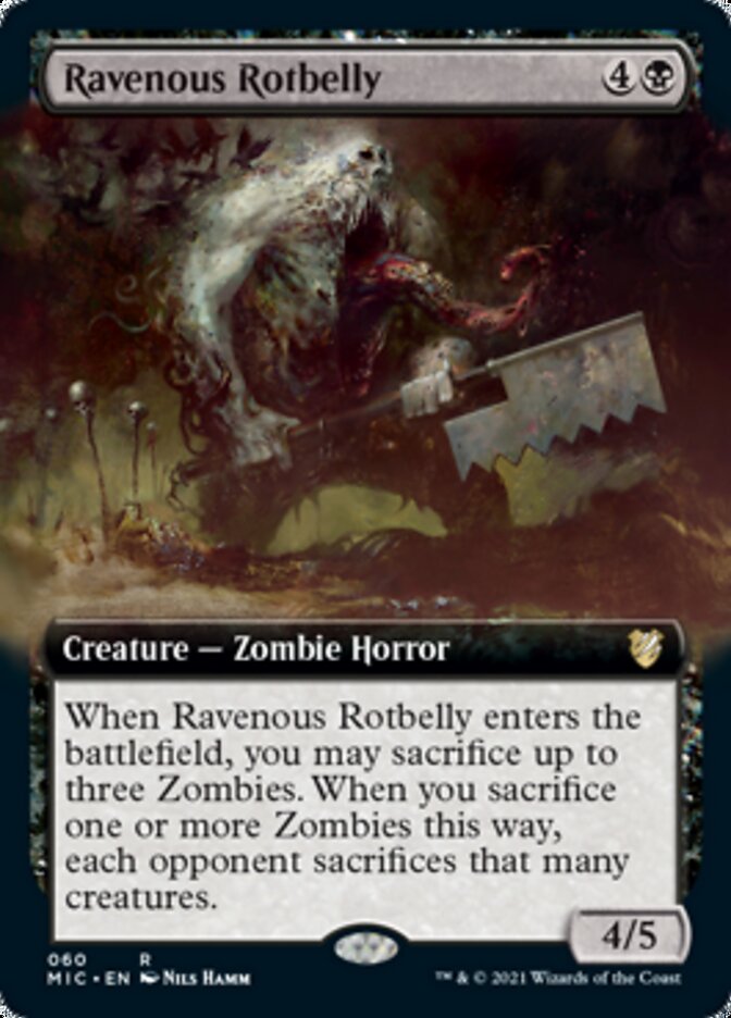 Ravenous Rotbelly (Extended) [Innistrad: Midnight Hunt Commander] | Exor Games Summserside