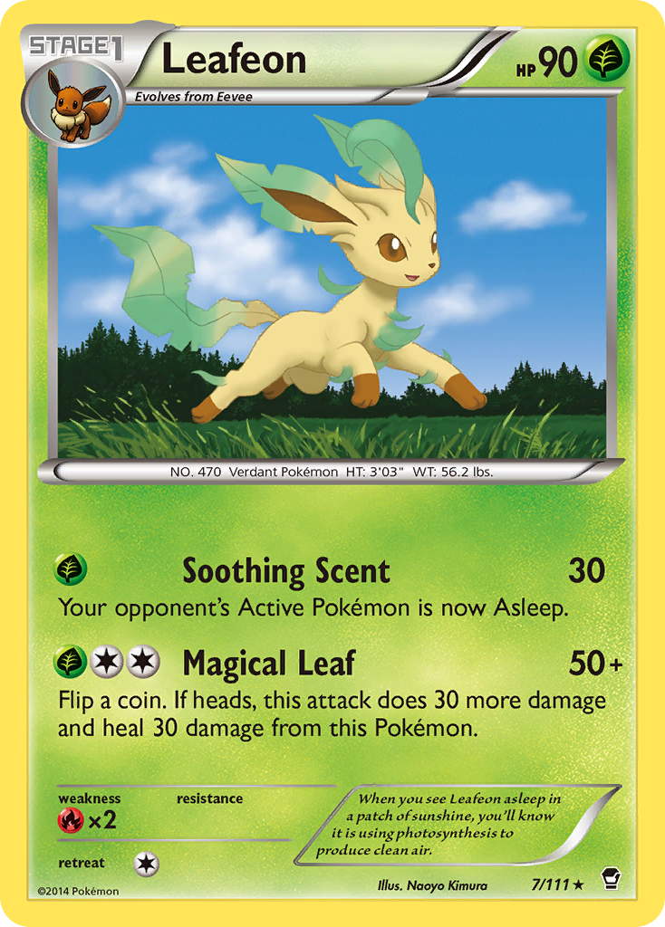 Leafeon (7/111) [XY: Furious Fists] | Exor Games Summserside