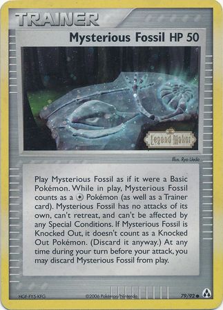 Mysterious Fossil (79/92) (Stamped) [EX: Legend Maker] | Exor Games Summserside