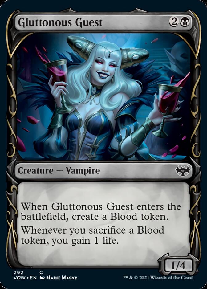 Gluttonous Guest (Showcase Fang Frame) [Innistrad: Crimson Vow] | Exor Games Summserside