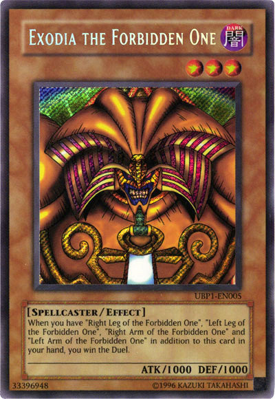 Exodia the Forbidden One [UBP1-EN005] Secret Rare | Exor Games Summserside