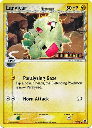 Larvitar (52/101) (Delta Species) (Stamped) [EX: Dragon Frontiers] | Exor Games Summserside