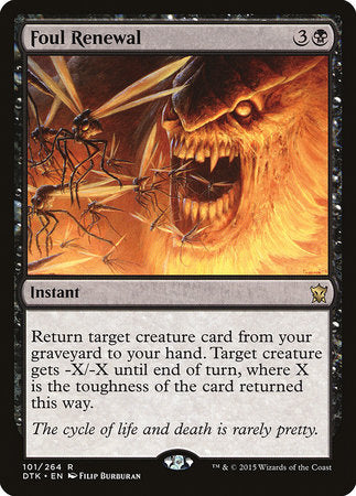 Foul Renewal [Dragons of Tarkir] | Exor Games Summserside