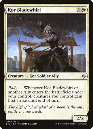 Kor Bladewhirl [Battle for Zendikar] | Exor Games Summserside