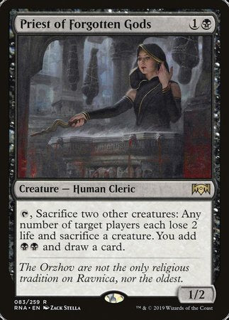 Priest of Forgotten Gods [Ravnica Allegiance] | Exor Games Summserside