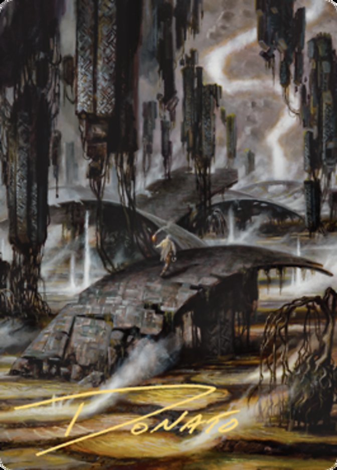 Grimclimb Pathway Art Card (Gold-Stamped Signature) [Zendikar Rising Art Series] | Exor Games Summserside