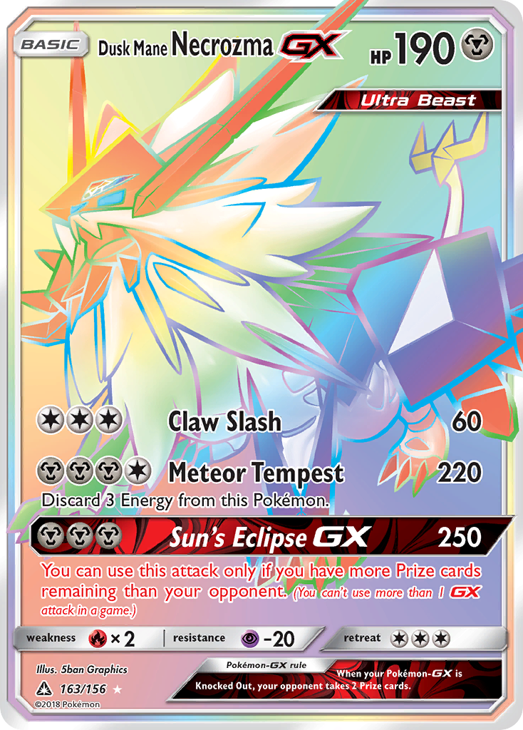 Dusk Mane Necrozma GX (163/156) [Sun & Moon: Ultra Prism] | Exor Games Summserside