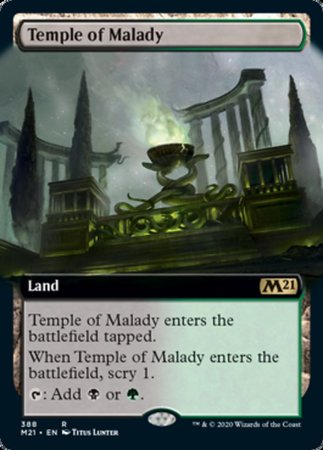 Temple of Malady (Extended Art) [Core Set 2021] | Exor Games Summserside