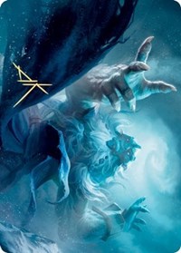 Cyclone Summoner Art Card (Gold-Stamped Signature) [Kaldheim: Art Series] | Exor Games Summserside