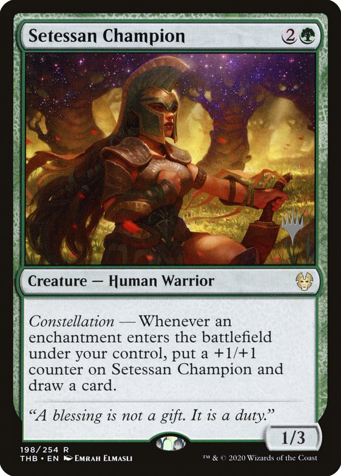 Setessan Champion (Promo Pack) [Theros Beyond Death Promos] | Exor Games Summserside