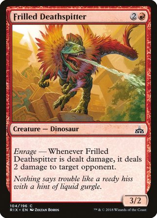 Frilled Deathspitter [Rivals of Ixalan] | Exor Games Summserside