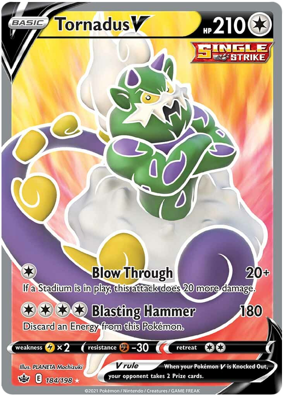 Tornadus V (184/198) [Sword & Shield: Chilling Reign] | Exor Games Summserside