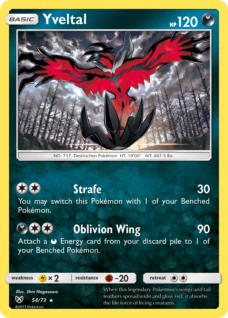 Yveltal (54/73) [Sun & Moon: Shining Legends] | Exor Games Summserside