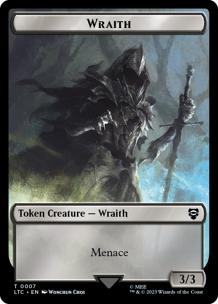 Goblin // Wraith Double-Sided Token [The Lord of the Rings: Tales of Middle-Earth Commander Tokens] | Exor Games Summserside