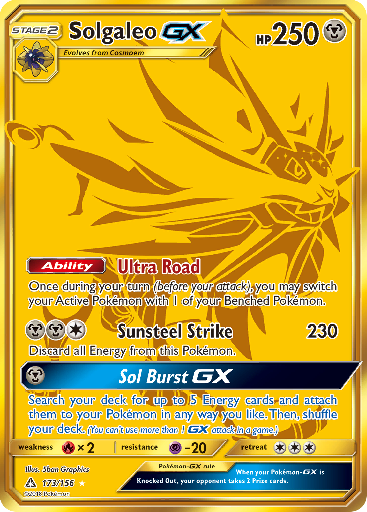 Solgaleo GX (173/156) [Sun & Moon: Ultra Prism] | Exor Games Summserside