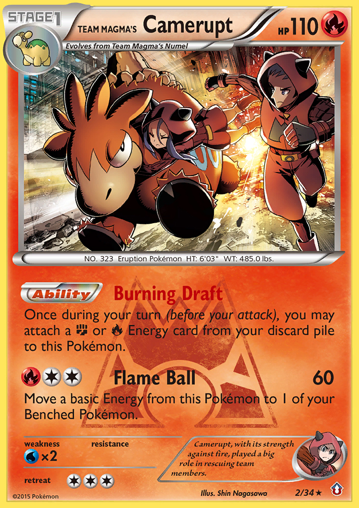 Team Magma's Camerupt (2/34) [XY: Double Crisis] | Exor Games Summserside