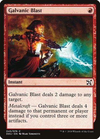 Galvanic Blast [Duel Decks: Elves vs. Inventors] | Exor Games Summserside