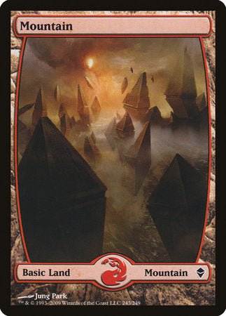 Mountain (243) - Full Art [Zendikar] | Exor Games Summserside