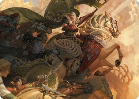 Marshal's Anthem Art Card [The Lord of the Rings: Tales of Middle-earth Art Series] | Exor Games Summserside