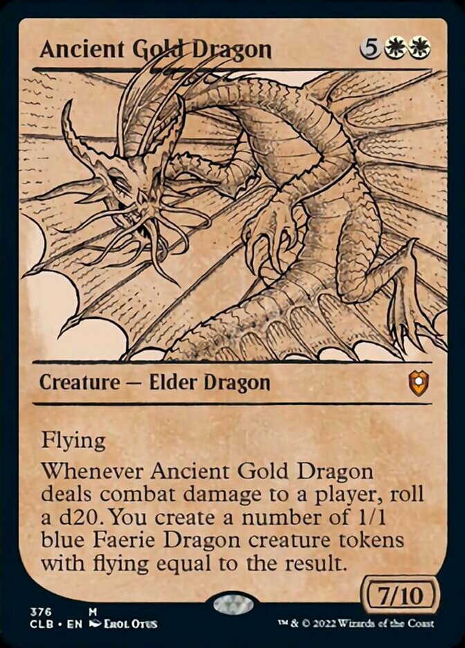 Ancient Gold Dragon (Showcase) [Commander Legends: Battle for Baldur's Gate] | Exor Games Summserside